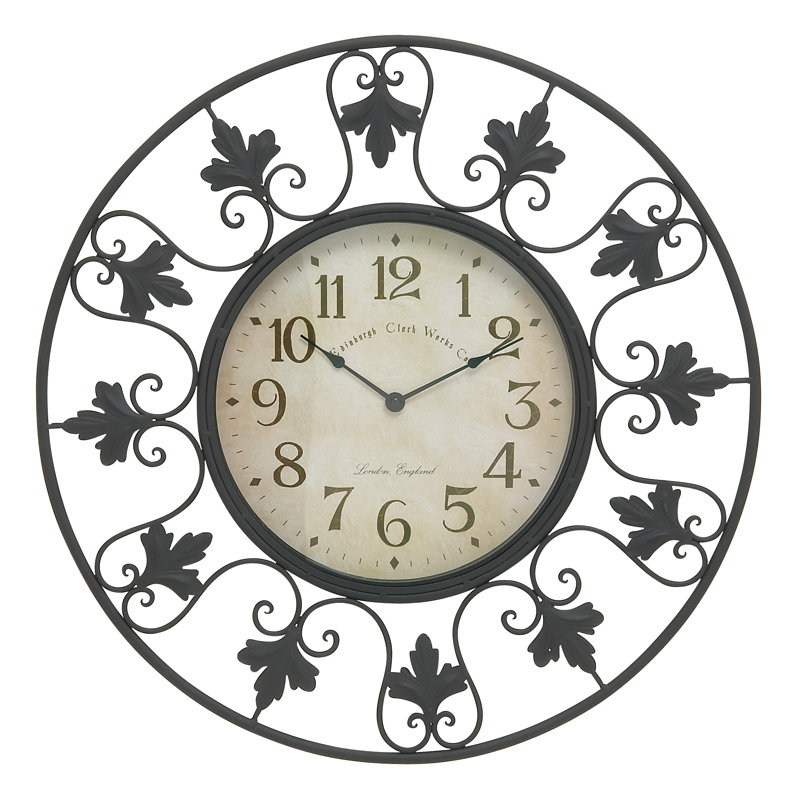 Très grande horloge murale décorative d'extérieur Secaucus
