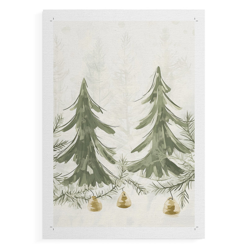 Christmas Holiday Art CDXV III - Reproduction d'art en toile seulement - NON-CADRE, H 18 po x l 12 po