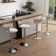 Ginko Swivel Upholstered Adjustable Height Counter Stool with Metal Frame