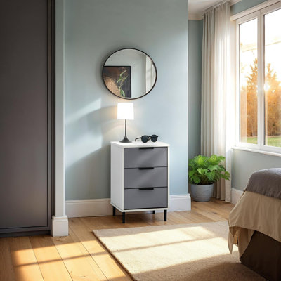 3 Drawer Bedside Table