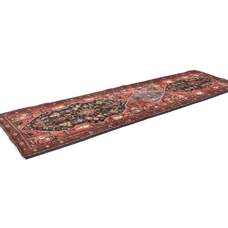 Tapis de couloir oriental tribal 3 X 9 One-of-a-Kind