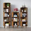 Bibliothèque de rangement en bambou à 3 niveaux-660729342