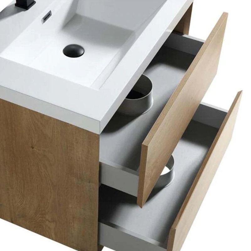 Meuble-lavabo simple 29,3 po, Chêne blanc