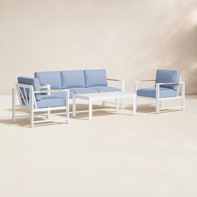 Jayton 5 - Person Patio Conversation Set with Cushions
