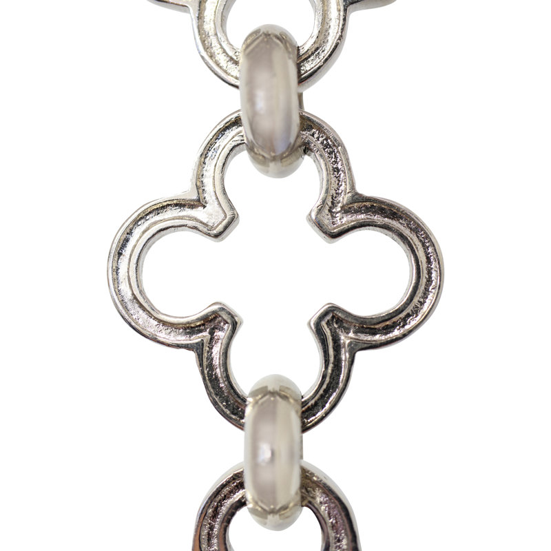 3 Feet Decorative Cross Chandelier Chain or Chain Break, Polished Nickel