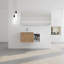 Meuble-lavabo à fermeture en douceur avec lavabo-399082683