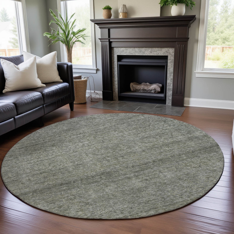 Premium Machine Washable Jelinek AMF1163 Modern Rug, Round 8'