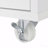 Kitchen Island Table, With Extended Table, On Wheels With Led Lights,Power Outlets And 2 Fluted Glass Doors, With A Storage Compartment And Side 3 Open Shelves-360112956