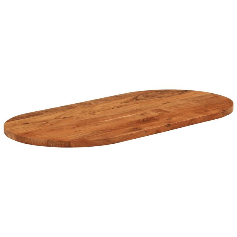 Mikaia Solid Wood Table Top, 2.5cm H x 80cm W x 40cm D, Untreated