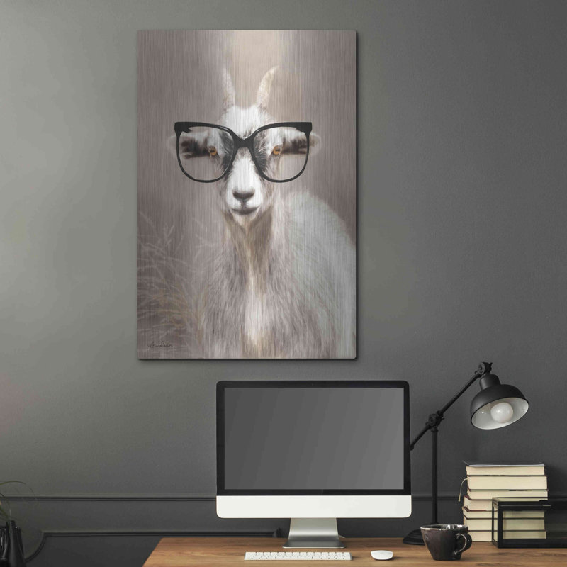 «See Clearly Goat» par Lori Deiter, H 36 po x l 24 po