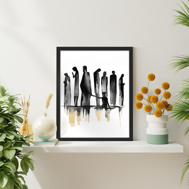 «Christ Believers» sur papier, Noir, H 14 po x l 11 po