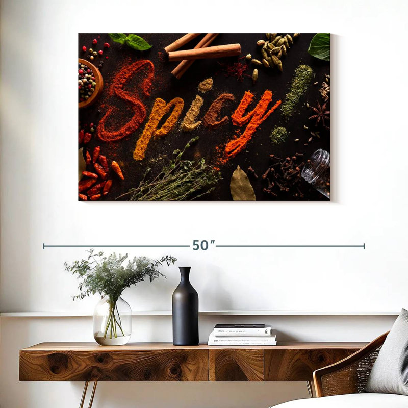 Yarlin Spicy Typography, 26" H x 39" W
