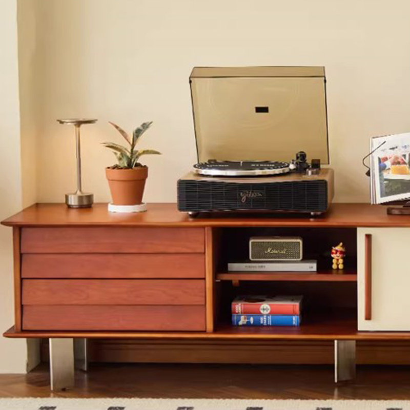 Meuble télé en bois massif au design simple