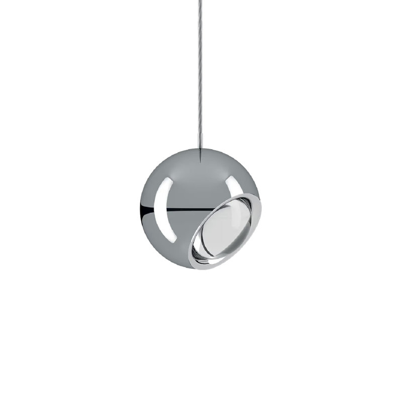 Lodes Spider Suspension Lamp Line-V - Chrome w White Canopy, Terra;Matte Black