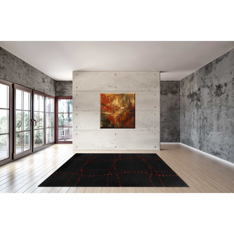 Glossop Abstract Indoor Rug, Rectangle 7'9" x 9'9"