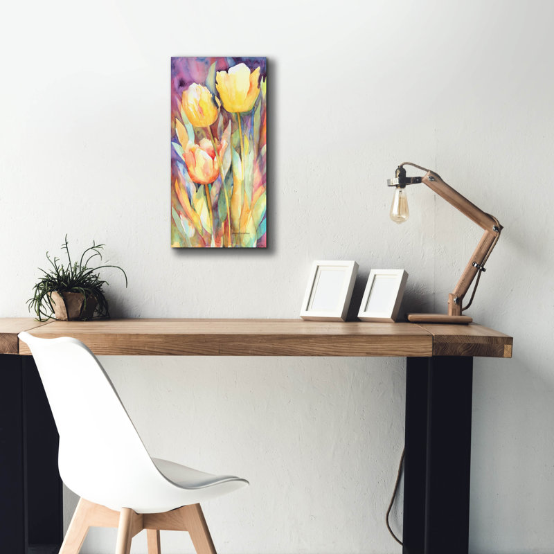  «Tall Blondes» par Annelein Beukenkamp, art mural sur toile, H 24 po x l 12 po x P 0,75 po