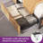 Aureana King Size Bookcase Bed with 4 Drawers, LED Lightings, Charging Station