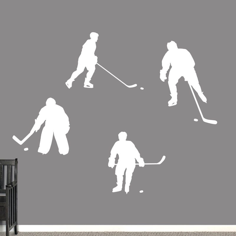 Adhésif décoratif hockey, blanc
