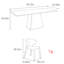 Ensembles de table à manger rectangulaires modernes et luxueux.-102715694