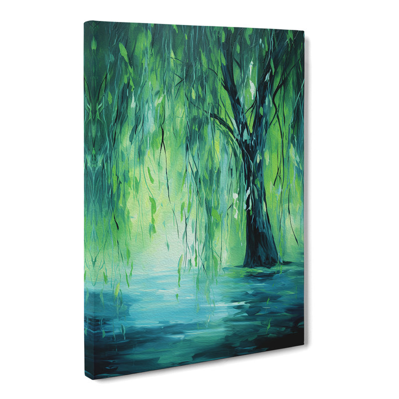Weeping Willow Abstract - Wrapped Canvas, 60cm H x 40cm W x 3cm D