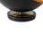 Acworth Luna Bella Accent Table Lamp - Black & Gold-Leaf Shade, Weathered Brass, Black Marble Base-58622614-58911618