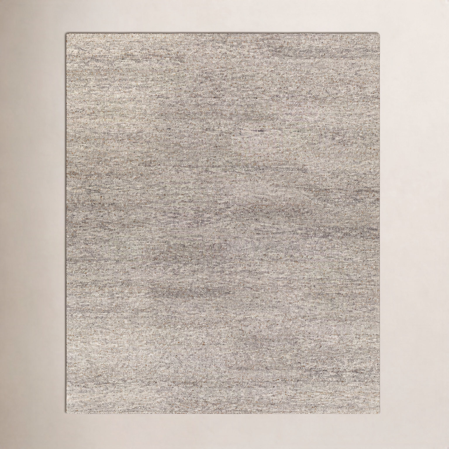 Alaina Handmade Wool Beige Rug, Rectangle 6' x 9'