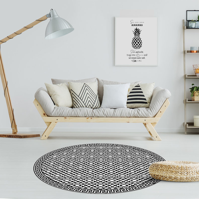 Bynoe Abstract Kitchen Mat, Round 136cm