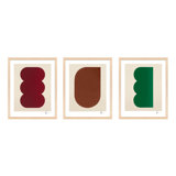 Keyhole 1-3. Set of 3 by Lee Lessem - 3 Piece Picture Frame Painting Set