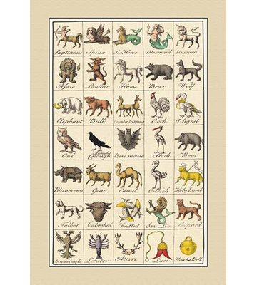 " Heraldic Symbols - Sagittarius, Spinx, Et Al. " by Hugh Clark