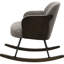 Chaise berçante rembourrée Taupe Boucle