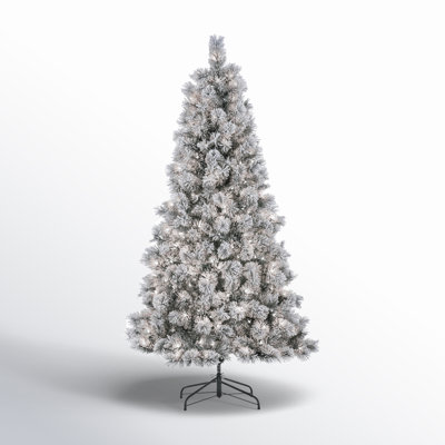 Lighted Artificial Pine Christmas Tree
