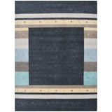 Wool Striped Area Rug