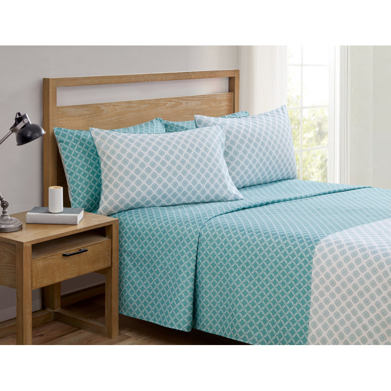 Diamond Delight Blue Sheet Set, Full Sheet Set + 4 Additional pieces