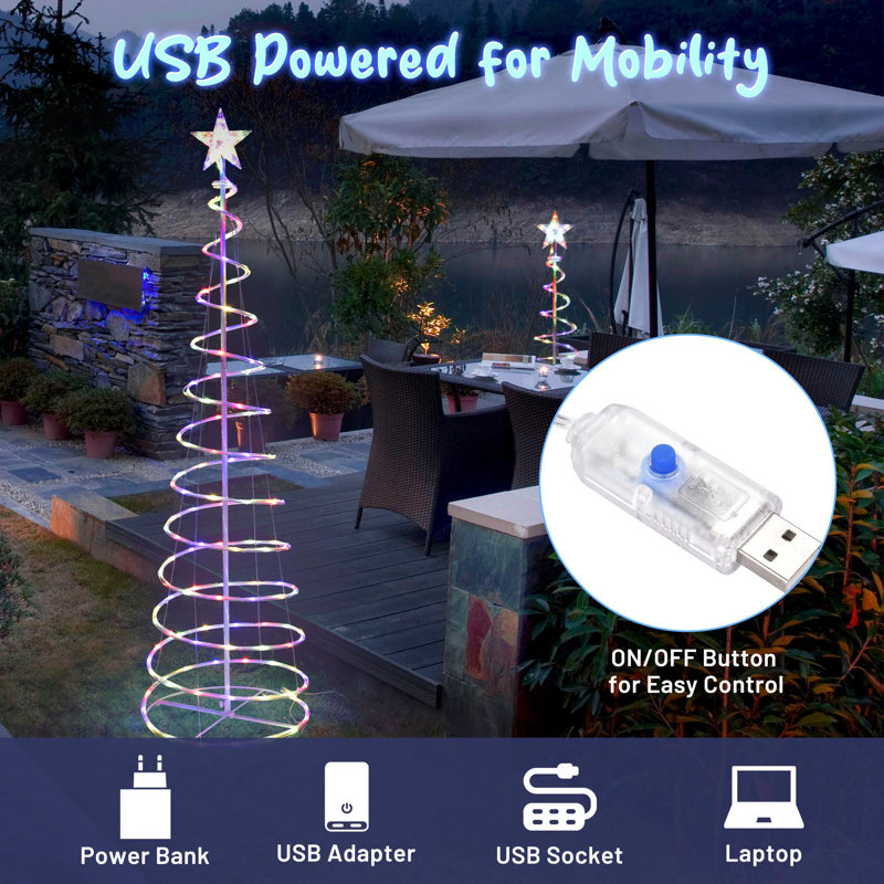 Lighted Tree, Multi-colour