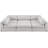 Itoro Upholstered 114 " Linen U-Shaped Corner Sectional with Ottoman-82751055