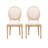 Baril Upholstered Oval Back Side Wood Chair-954866529