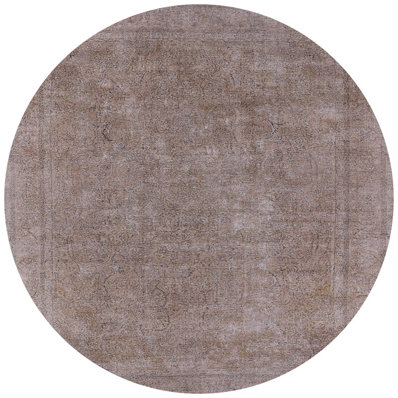 Tapis oriental gris Sheron, Rond 3 pi