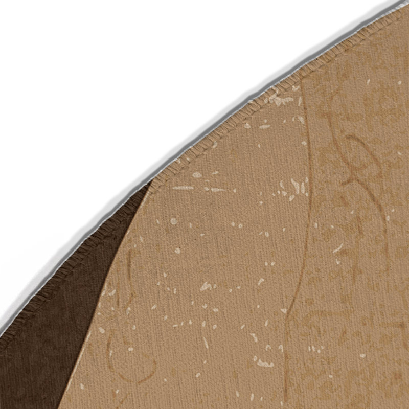Dawn's Edge Indoor And Outdoor Area Rug, Round 5'