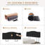 Tête de lit tapissier en lin à hauteur réglable avec dossier ergonomique pour matelas de 6 à 15 po, aucun assemblage requis - grand, noir-352453184-352453190
