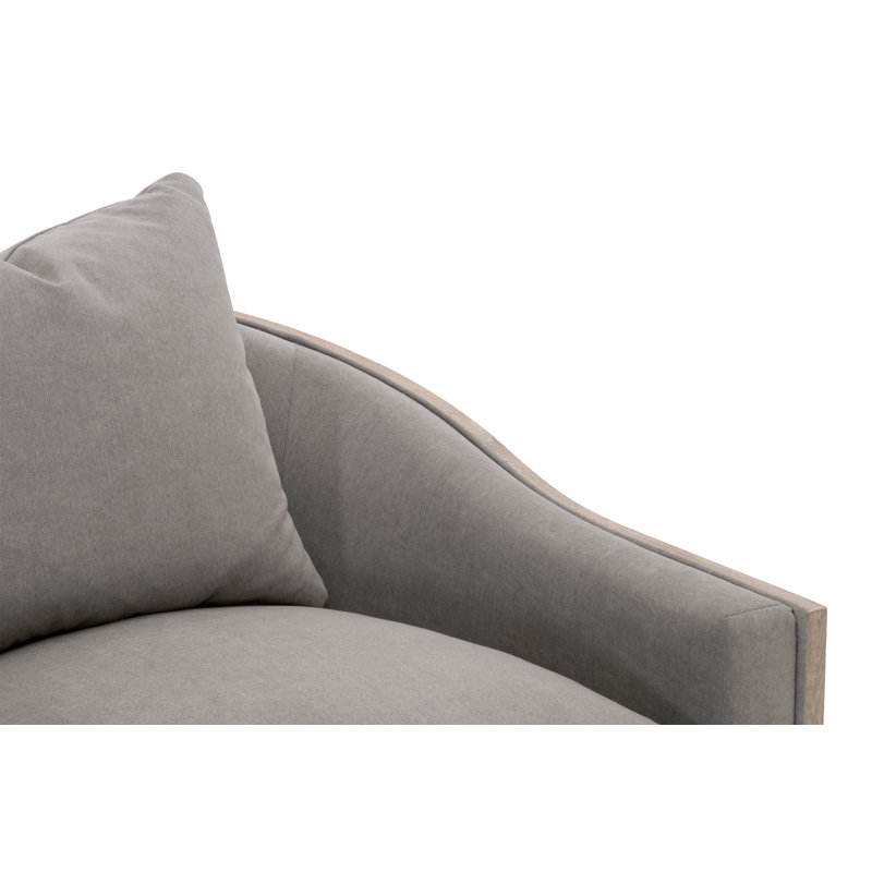 Fauteuil club pivotant de 36 po Como