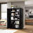 Container Furniture Direct Ironclad 71" Metal Storage Cabinet with Locking Doors and 4 Adjustable Shelves, Heavy-Duty Steel Cabinet for Garage, Laundry, Office, or Warehouse, Black-543365708