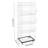 Picrin 18.89'' W Iron Shelving Unit with Wheels-1709938753