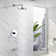 Rainfall Pressure-Balanced Tub and Shower Faucet with Rough-in Valve