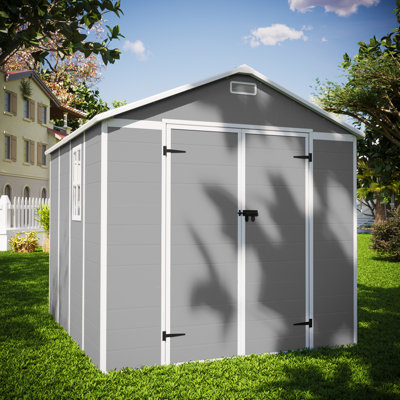 8’ × 8’ Outdoor Resin Storage Shed With Floor