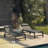 24.8" W Aluminum and Metal Reclining Outdoor Chaise Lounge Set with Wheels-1991475486