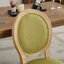 Linen Dining Chairs Set of 2 with soft cushion and sturdy wooden legs-344652150