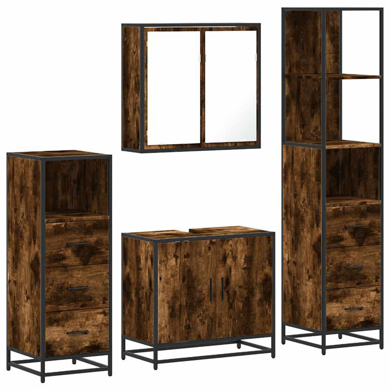 Bathroom Furniture Suite, Rustric Brown