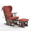 Chaise berçante et repose-pieds Azariyah Konfor-745961577-754865937