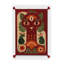 Tapis tissé à motif abstrait rouge Mosso-263353696