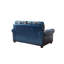 Canapé moderne simple en chenille bleu 62,9 po